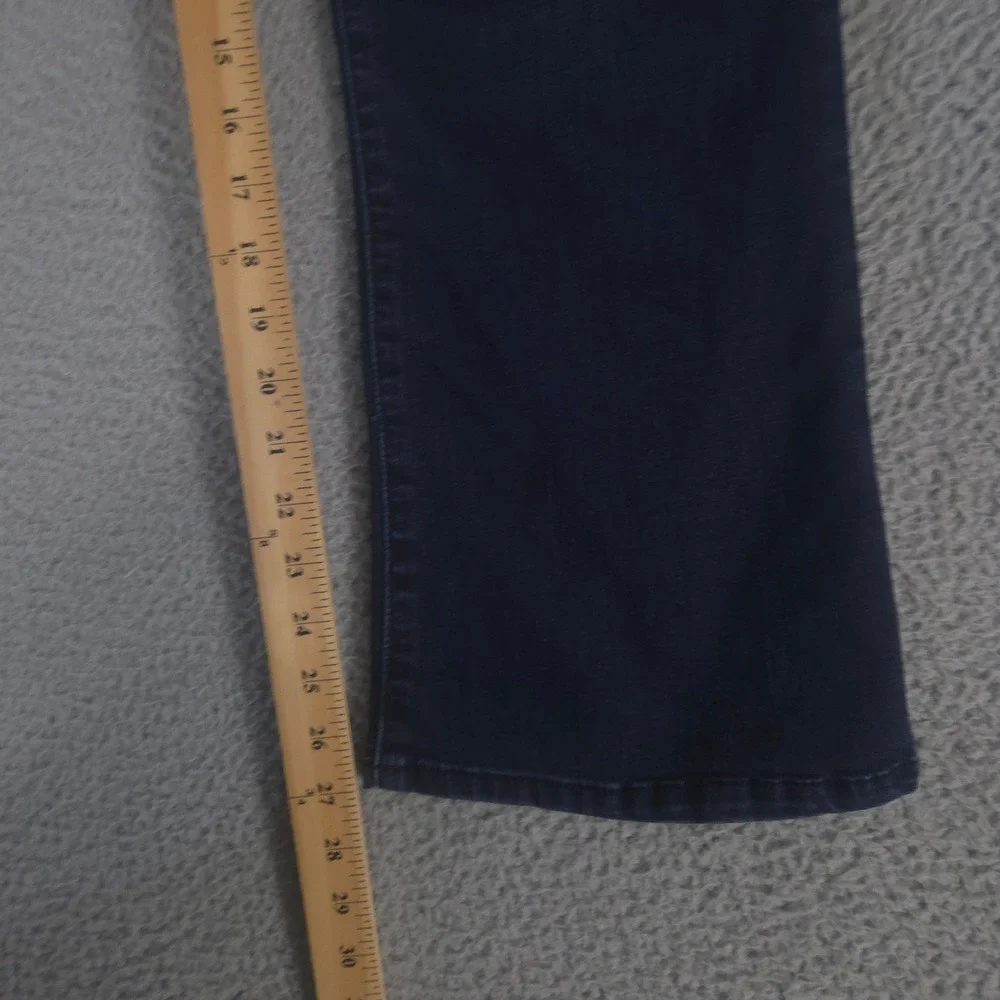 Democracy Jeans Women 14 Petite Blue Ab solution Stretch Bootcut Denim Jeggings - Picture 3 of 10